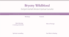 Desktop Screenshot of bryonywildblood.com