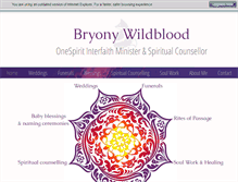 Tablet Screenshot of bryonywildblood.com